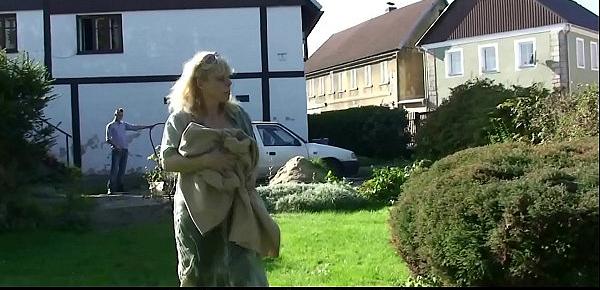  Blonde mother in law taboo sex outdoors